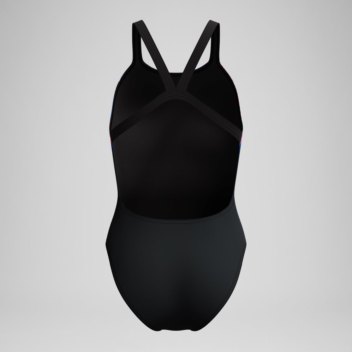 Speedo Club Training Printed Leaderback One Piece Black/Pink