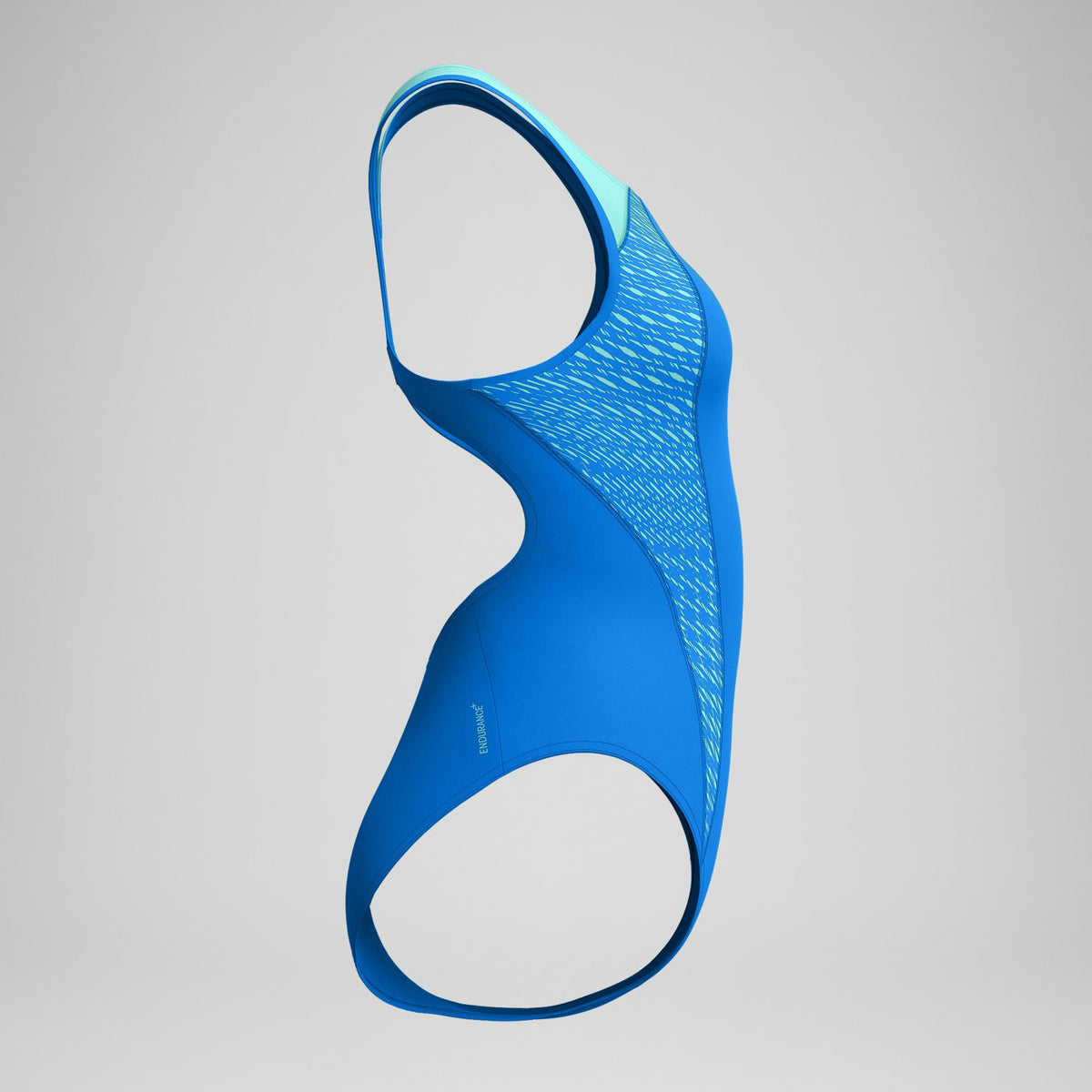 Speedo Placement Laneback Swimsuit Blue