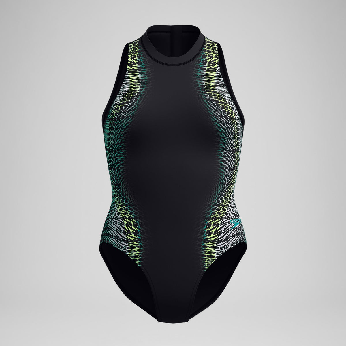 Speedo Printed Hydrasuit Black /Green