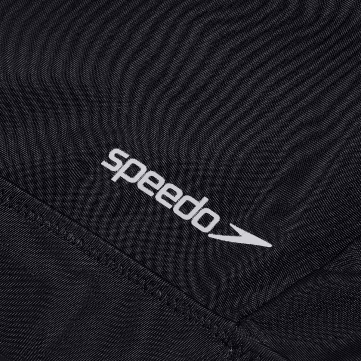 Speedo Mesh Solid Crop Top Black