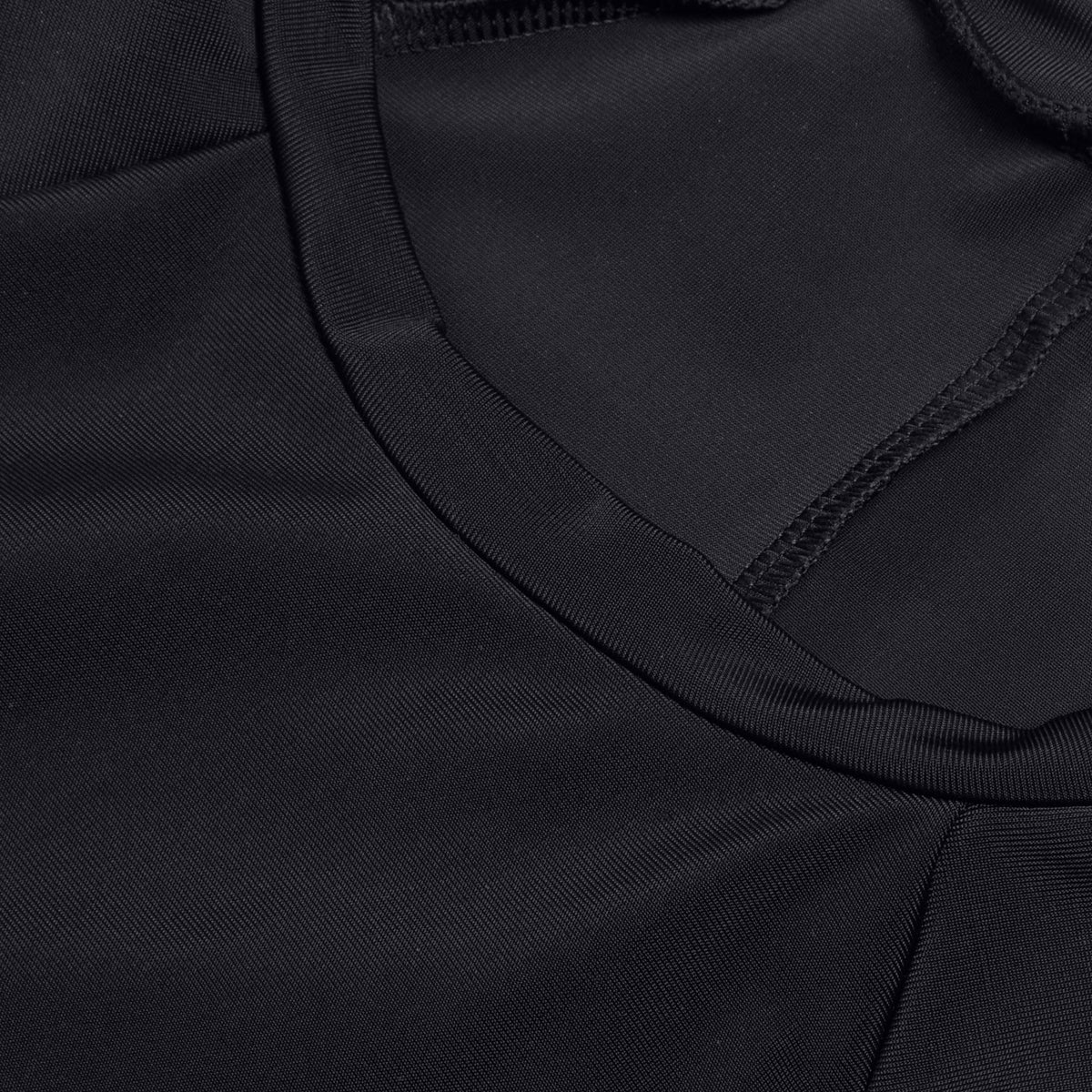 Speedo Mesh Solid Crop Top Black