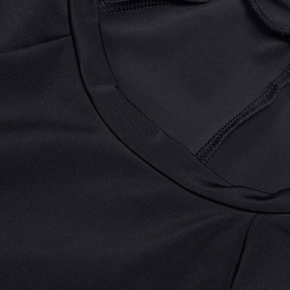 Speedo Mesh Solid Crop Top Black
