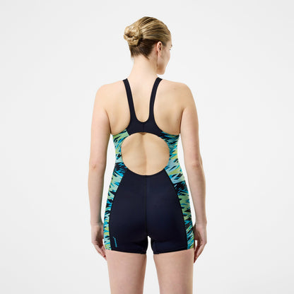 Speedo Hyperboom Splice Muscleback Legsuit Black/Turquoise