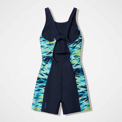 Speedo Hyperboom Splice Muscleback Legsuit Black/Turquoise
