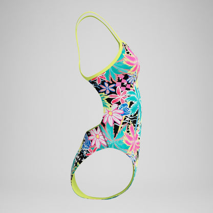 Speedo Club Training Printed V-Back 2.0 One Piece Green