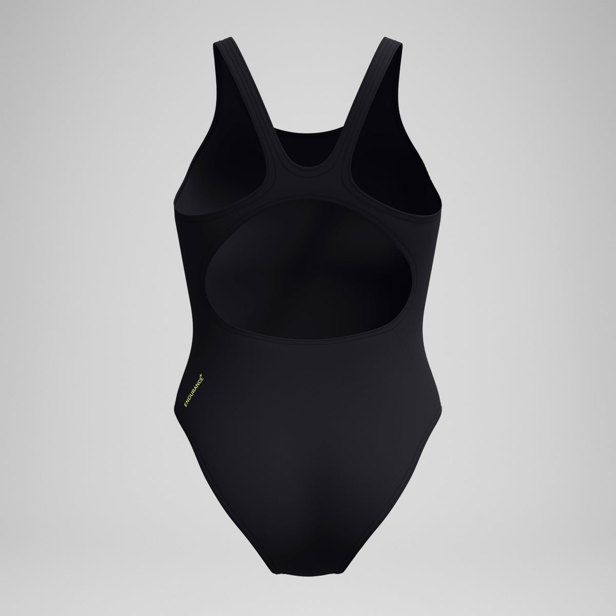 Speedo Placement Muscleback Swimsuit Black/Yellow
