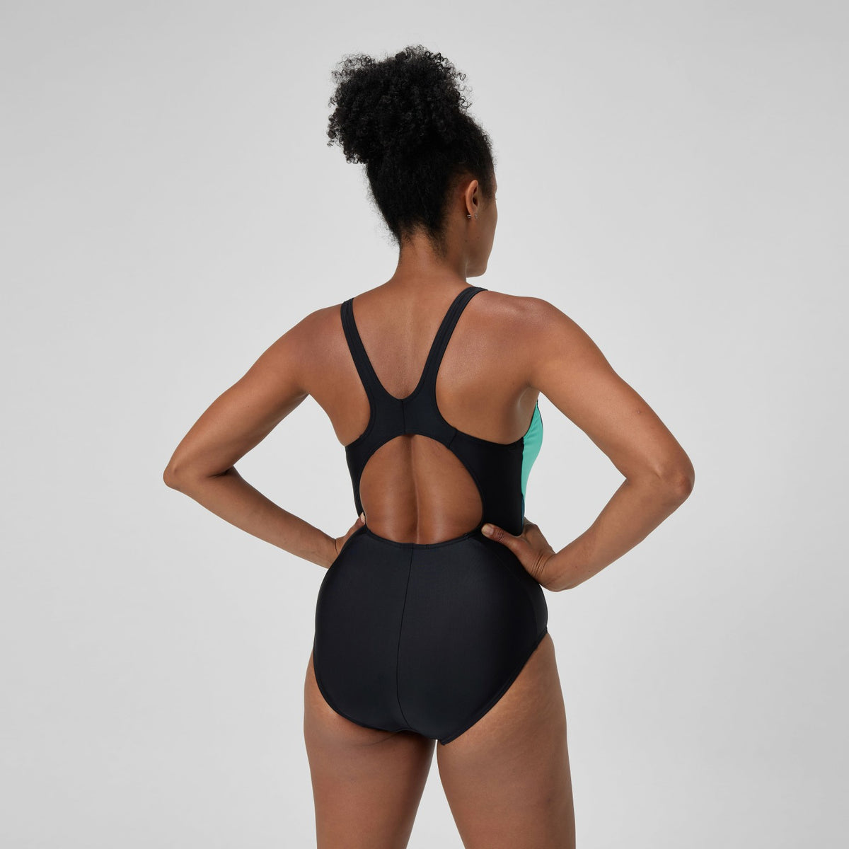 Speedo Colourblock 2.0 Swimsuit Black/Turquoise