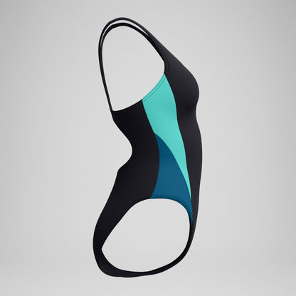 Speedo Colourblock 2.0 Swimsuit Black/Turquoise