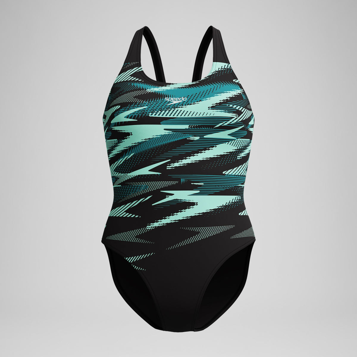 Speedo HyberBoom Placement Swimsuit DarkTeal/Green