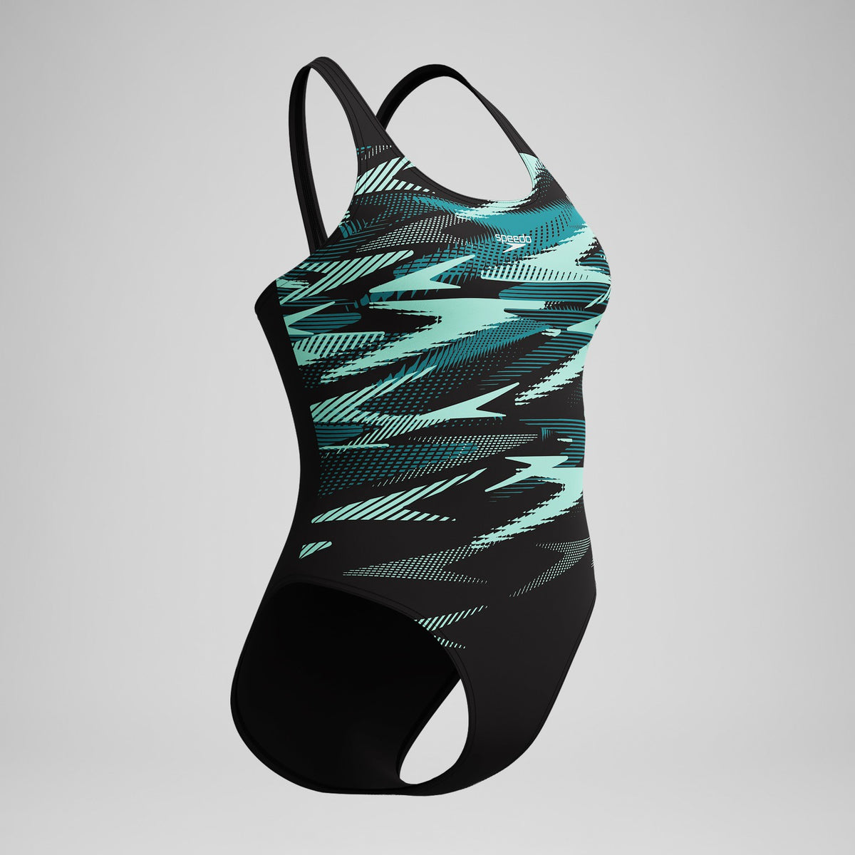 Speedo HyberBoom Placement Swimsuit DarkTeal/Green