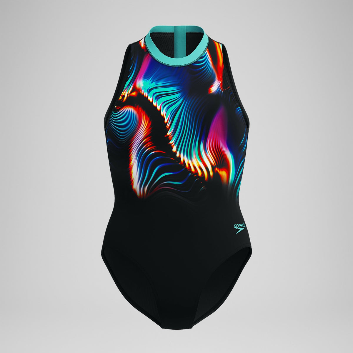 Speedo Printed Hydrasuit Black/Blue