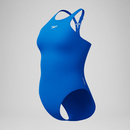 Speedo Endurance+ Longer Body V Back Swimsuit Blue