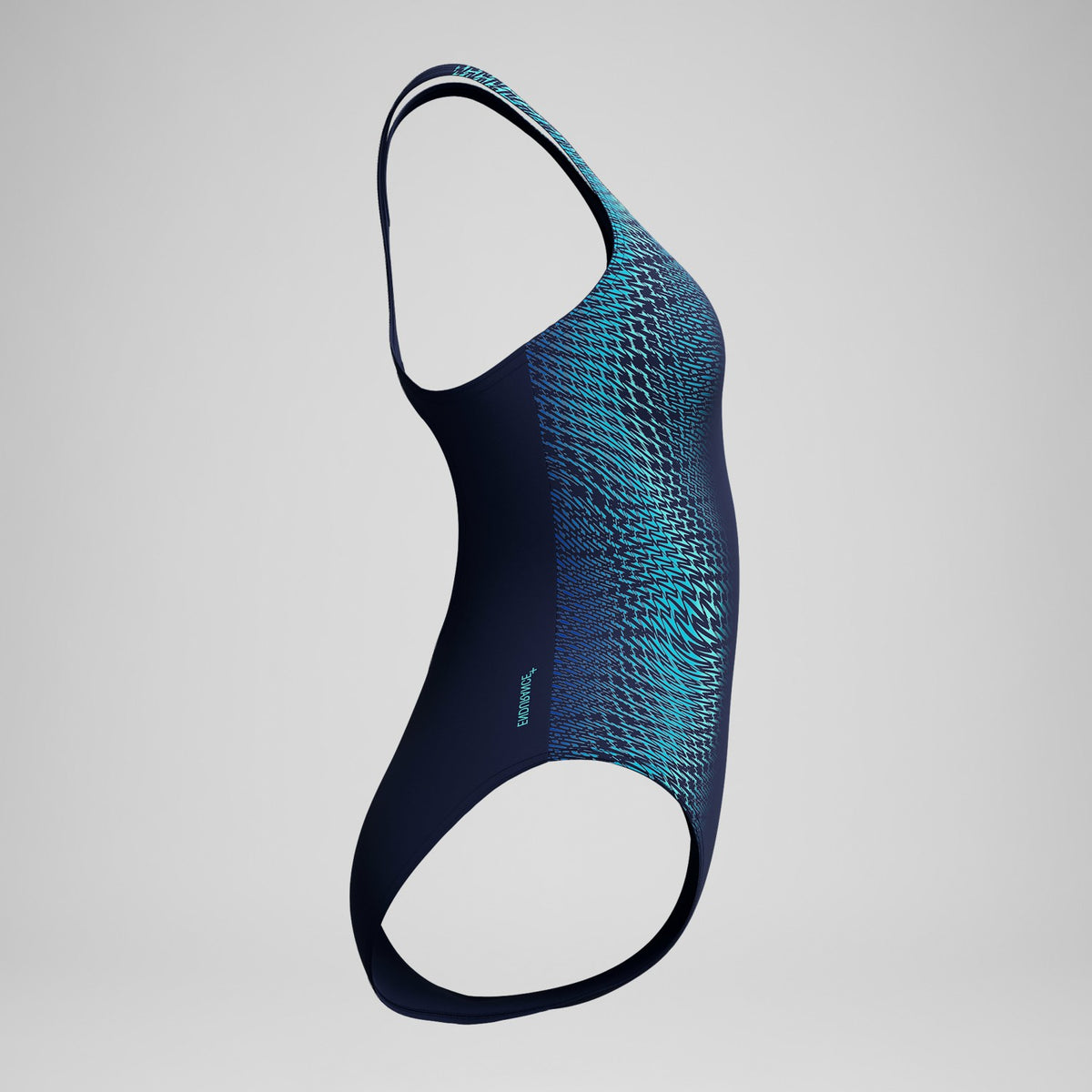 Speedo Medalist Printed Swimsuit Blue