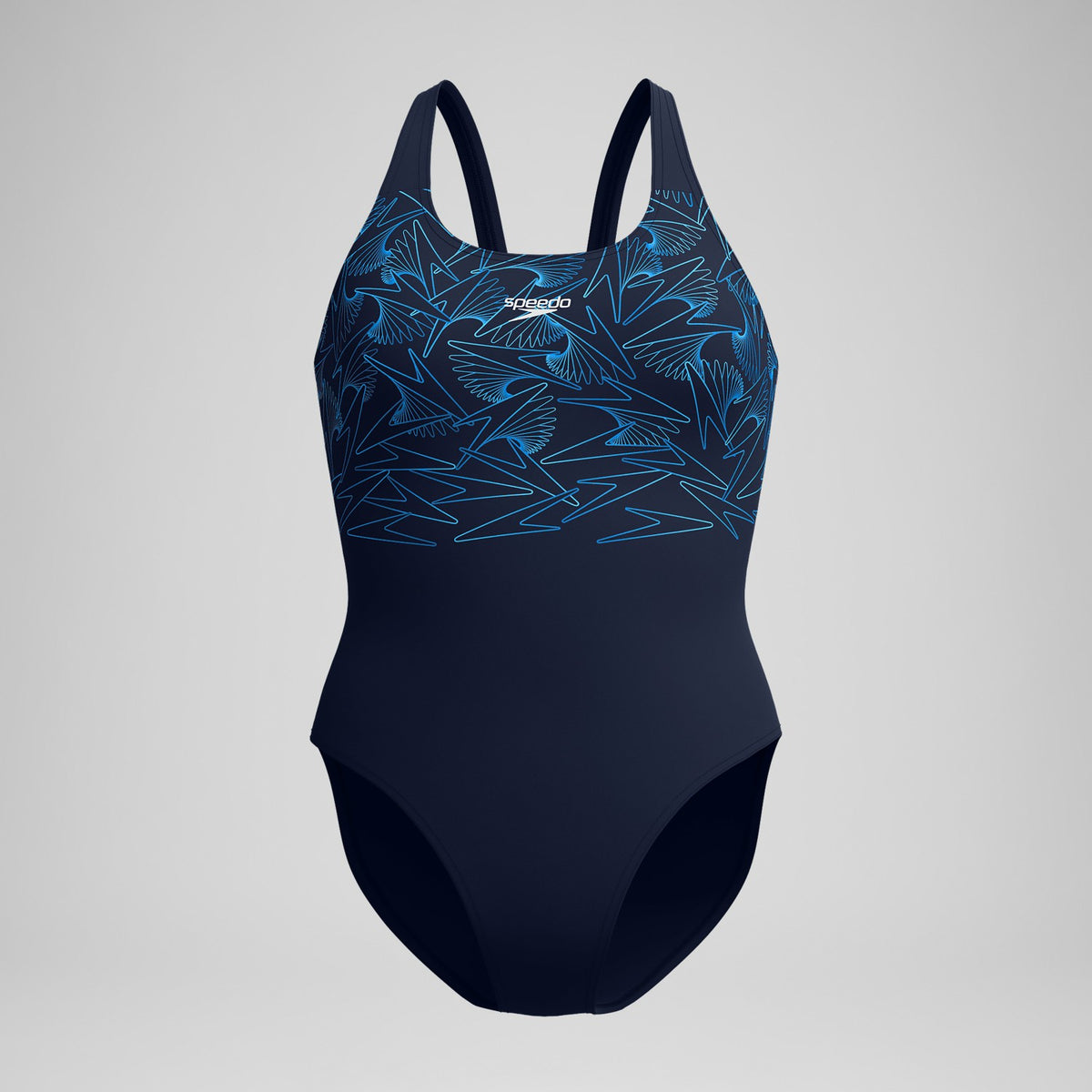 Speedo Hyperboom Placement Muscleback Swimsuit Navy/Blue