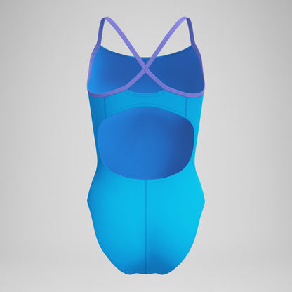 Speedo Club Training Solid Flyback 2.0 Swimsuit Blue