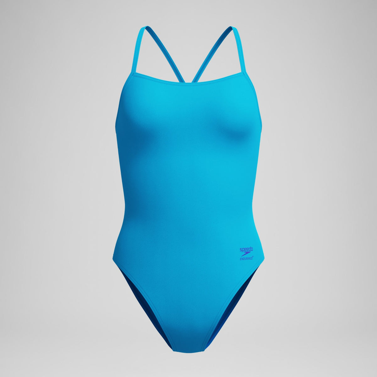 Speedo Club Training Solid V-Back 2.0 Swimsuit Blue