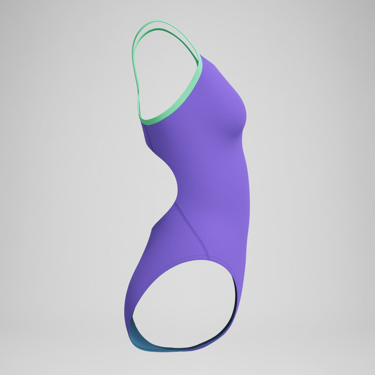 Speedo Club Training Solid Flyback 2.0 Swimsuit Purple/Green
