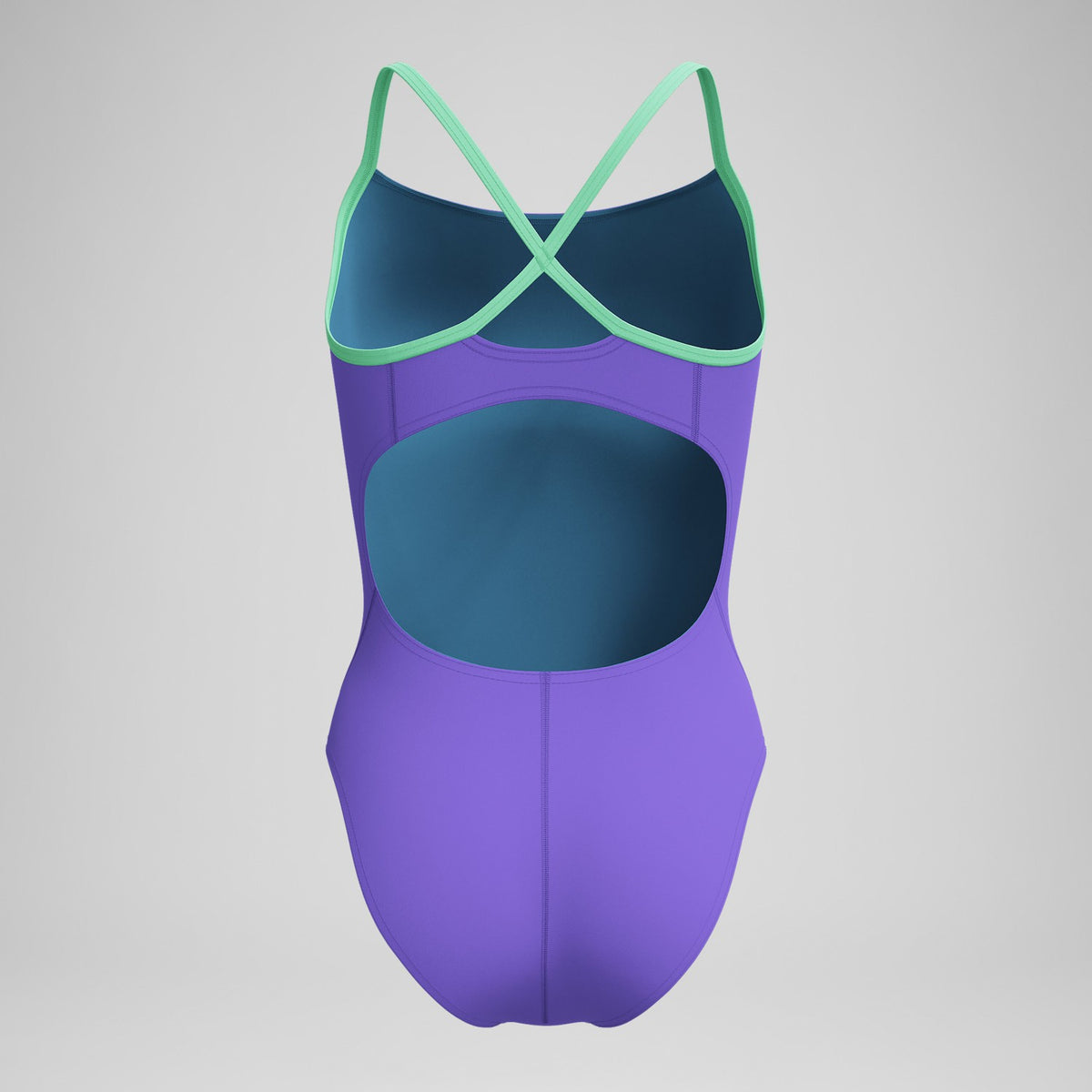 Speedo Club Training Solid Flyback 2.0 Swimsuit Purple/Green