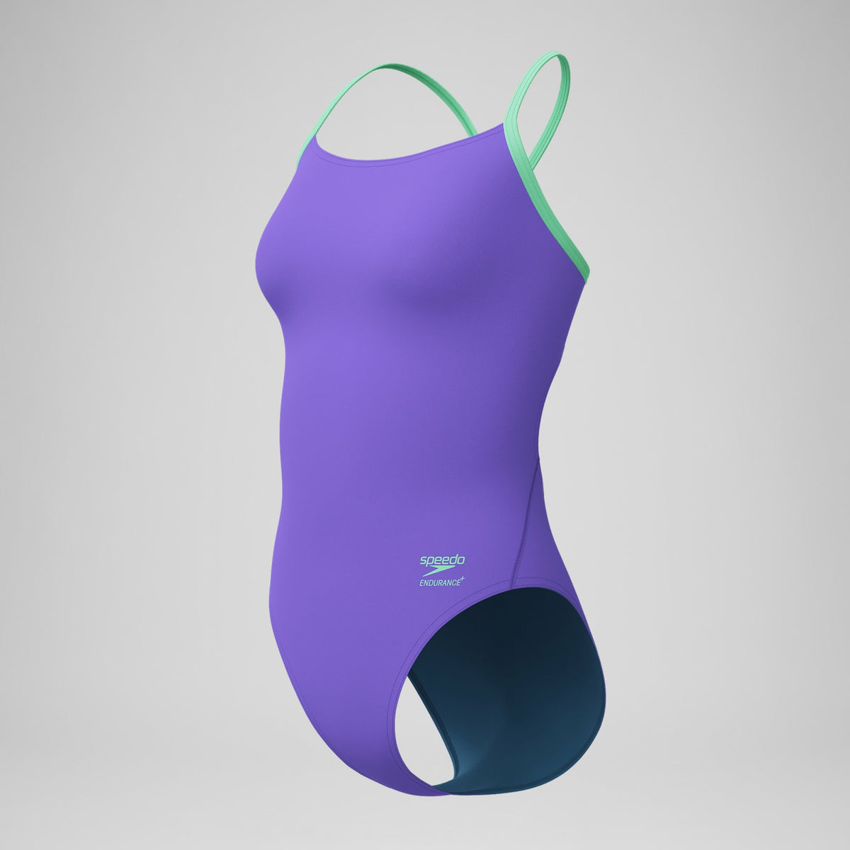 Speedo Club Training Solid Flyback 2.0 Swimsuit Purple/Green
